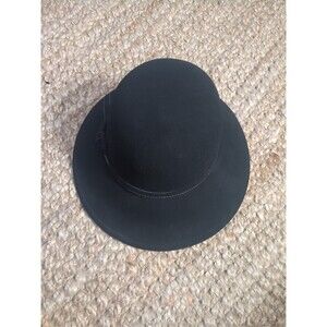 Scala Collezione Hat Womens Wool Cloche Hat Black Felt One Size